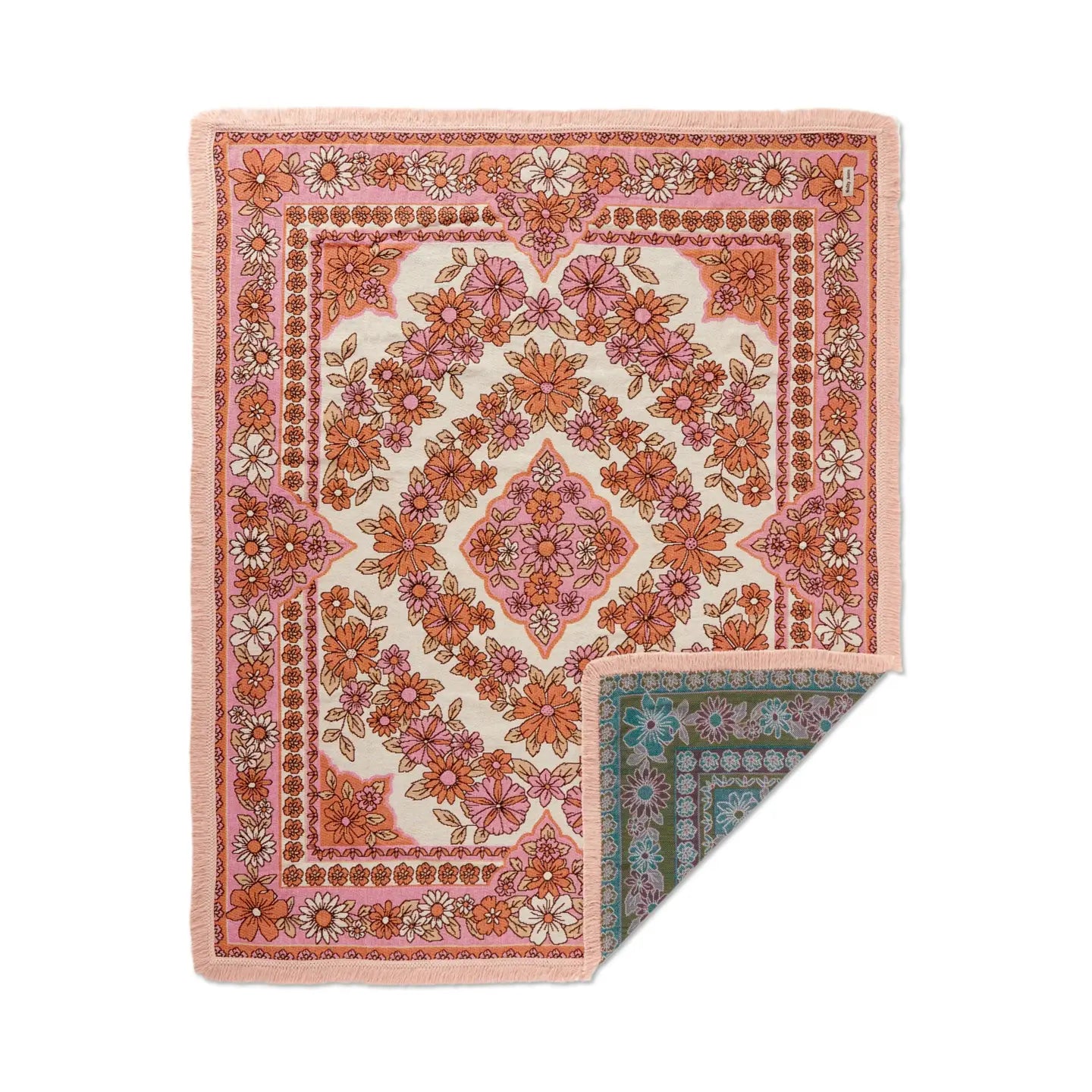 Daisy Pink Picnic Rug