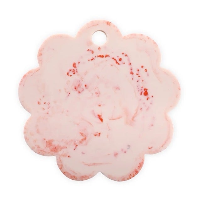 Scallop Resin Charcuterie Board Pink